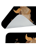 Mr. & Mrs. Panda Badematte Sternzeichen Stier ohne Spruch in Schwarz