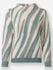 WITT WEIDEN Pullover in jade-champagner-gemustert
