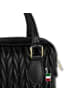 Florence Florence Handtasche, Schultertasche Leder schwarz ca. 24cm