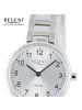 Regent Armbanduhr Regent Metallarmband silber extra groß (ca. 26mm)