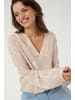 Kaffe Langarm-Bluse KAditte Regular fit in Feather Gray,Chalk Print