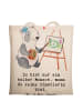 Mr. & Mrs. Panda Shopping Bag Künstlerin Herz mit Spruch in Creme