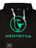 SCHIETWETTER SCHIETWETTER Hoodie Logoprint Michael in black/neongreen