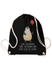 Mr. & Mrs. Panda gym tasche Pinguin Luftballon mit Spruch in Schwarz