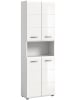 xonox.home Hochschrank breit in Weiß/Weiß Hochglanz - (B) 60 x (H) 185 x (T) 30