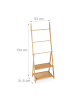relaxdays Handtuchleiter in Natur - (B)53 x (H)134 x (T)31,5 cm