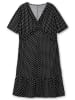 sheego Jerseykleid in schwarz-weiß gemustert