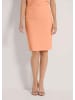 MADELEINE Schlanker Rock mit Schlitz in pfirsich