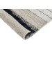 Beliani Geflochtener Teppich YAZLIK in Beige/Schwarz - (W) 80 x (H) 1.5 x (L) 150 cm