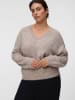 Vero Moda Strickpullover in Silver Mink