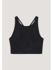 Hessnatur Bustier Fitted Highneck in schwarz