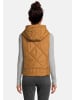 Krimson Klover Steppweste Vesta Hooded Reversible Vest in hazel-black