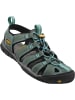 Keen Sandalen "CLEARWATER CNX LEATHER W" in Mineralblau/Gelb