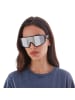 YEAZ SUNWAVE Sport-Sonnenbrille Black/Silver Mirror in silber