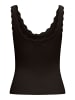JDY Tanktop 'Nanna Scallop' in Braun