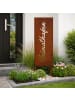 relaxdays Edelrost-Gartendeko "Heimathafen" in Braun - 85 x 28 cm