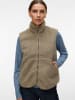 Vero Moda Teddyfell Weste in Laurel Oak