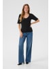 Kaffe T-Shirt kurzarm KAcarla Slim fit in Black Deep