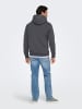 ONLY & SONS Kapuzenpullover in Grey Pinstripe 1