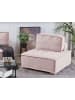 Beliani Sofaelement TIBRO in Rosa/Braun - (W) 100 x (H) 40 x (L) 100 cm