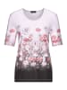 GOLDNER Kurzgröße:  Shirt Shirt in weiß / grau / rot / gemustert