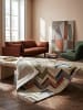 KADIMA DESIGN Teppich Wolle ESK Fischgrät Wohnzimmer Modern Geometrisch in Multicolor
