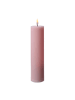 Deluxe Homeart LED Kerze Mia Echtwachs flackernd H: 20cm D: 5cm in rosa