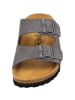 Palado Pantoletten Korfu Velours Premium Leather in Grau