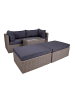 ebuy24 Loungeset Rosino Grau 158 x 190 cm