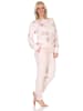 NORMANN Langarm Kuschel Interlock Schlafanzug Langarm Florale Optik - 87289 in rosa