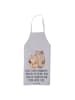 Mr. & Mrs. Panda Schürze Bären Liebe mit Spruch in Grau Pastell