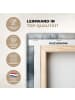 MuchoWow Leinwand bilder Abstrakte Kunst gold grau (BxH)