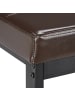 relaxdays Schuhbank in Braun - (B)115 x (H)49 x (T)40 cm