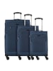 D&N Travel Line 6804 4-Rollen Kofferset 3tlg. blue