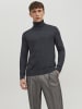 Jack & Jones Rollkragenpullover in Dark Grey Melange
