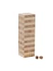 relaxdays Wackelturm "Zahlen" in Natur - (B)7,5 x (H)26 x (T)7,5 cm
