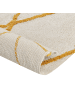 Beliani Shaggy MARAND in Weiß/Gelb - (W) 160 x (H) 1 x (L) 230 cm