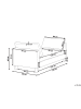 Beliani Chaiselongue ARCHIANE in Weiß/Schwarz - (W) 170 x (H) 60 x (L) 85 cm
