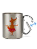 Mr. & Mrs. Panda Becher Aus Edelstahl Fuchs Ballerina ohne Spruch in Silber
