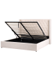 Beliani Doppelbett LUBBON in Weiß - (W) 210 x (H) 144 x (L) 217 cm