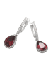 NAEMI Women Earrings in Silver Red