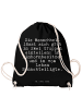Mr. & Mrs. Panda Sportrucksack Die Menschheit lässt sich... mit ... in Schwarz