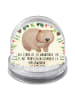 Mr. & Mrs. Panda Schneekugel Weihnachten Wombat mit Spruch in Naturpapier
