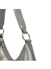 TASCHENDIEB Salvatorgasse Schultertasche Leder 34 cm silver