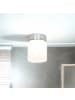 Licht-Erlebnisse Deckenlampe Ø 10 x (H)13 cm in Chrom Weiß