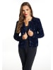 faina Damen Jacke Mit Pailletten in Marine