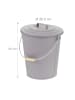 relaxdays Ascheeimer in Grau - 24 l
