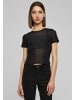 Urban Classics Mesh-T-Shirts in black