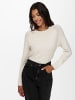 ONLY Einfarbiger Basic Strickpullover ONLRICA in Beige