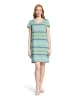 Betty Barclay Sommerkleid mit V-Ausschnitt in Blau/Grün